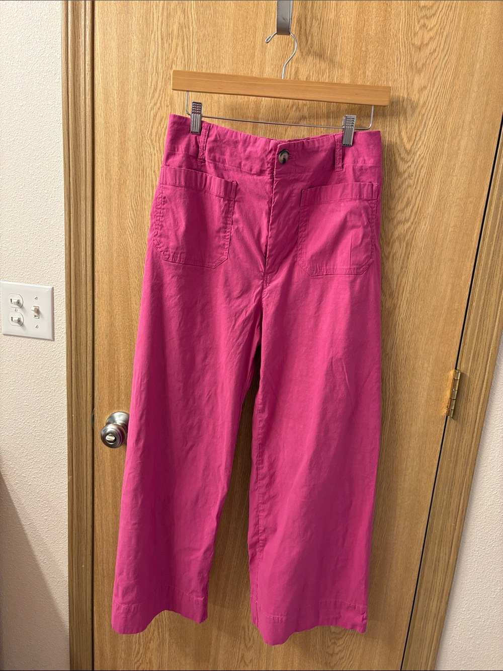 Anthropologie The Colette Fuchsia Wide-Leg Jeans
